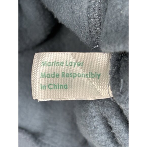 Marine Layer Archive Colorblock Hoodie Men’s Small Blue Yellow Pink Pullover - Picture 16 of 16